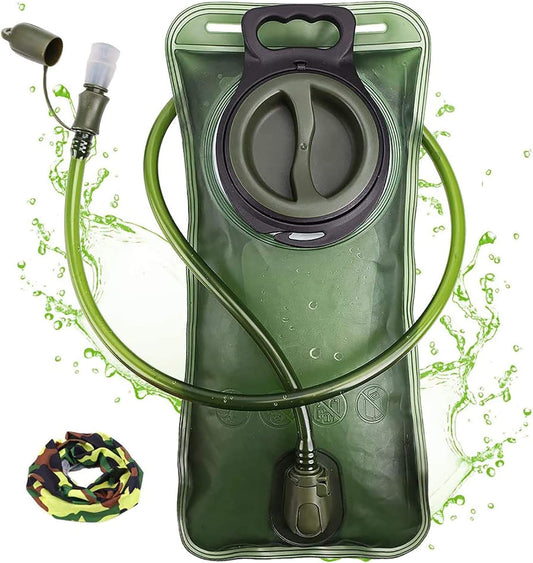 2L Leak-Proof Hydration Bladder | Army Green Water Pouch Biggreenbear.com Big Green Bear