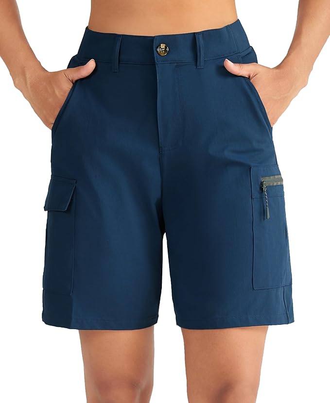 Women's 9" Quick Dry Bermuda Shorts | Hiking Cargo & Golf