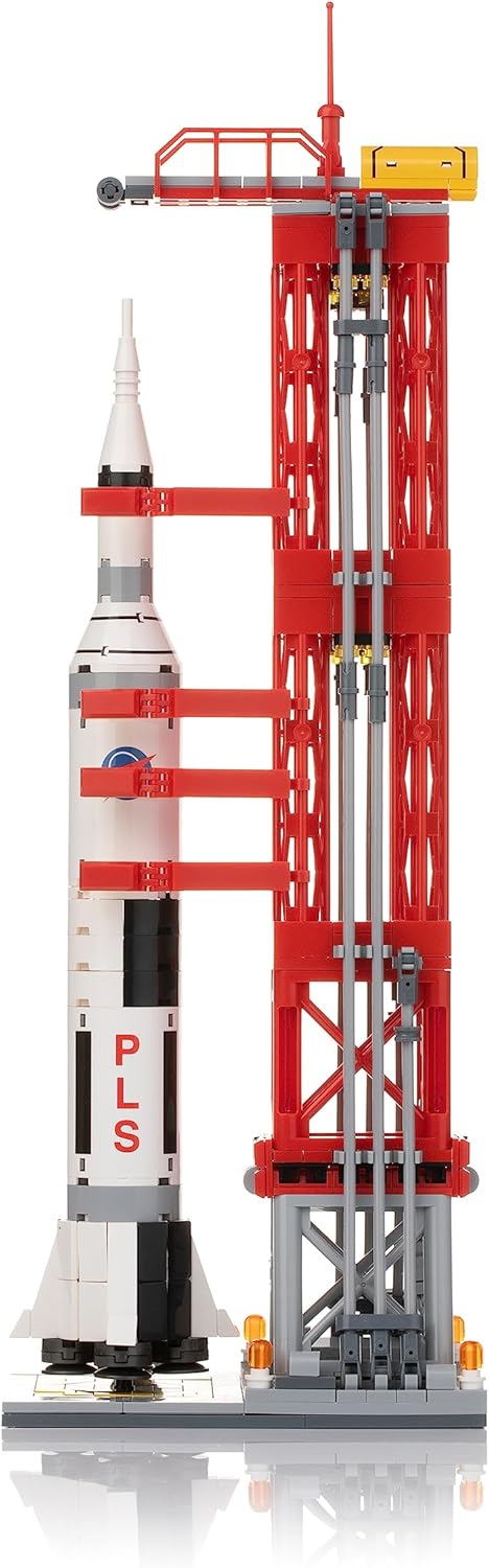 Rocket Launch Building Block Set (457 Pieces) Space Series -  BigGreenBear.com Building Toys 34.86 USD Big Green Bear