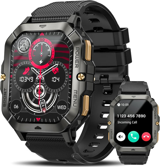 Military Smart Watches for Men (Answer/Make Call) for Android and iPhone -  BigGreenBear.com SMART WATCH 44.02 USD Big Green Bear
