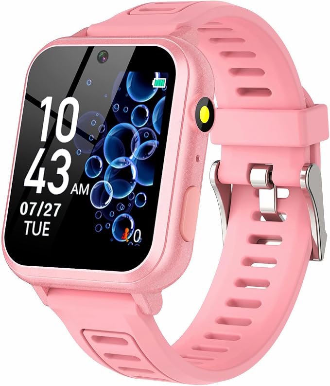 Kids Smart Watches Girls with 24 Games Camera Video Recorder Music Player Alarm Calculator Stopwatch Flashlight Pedometer