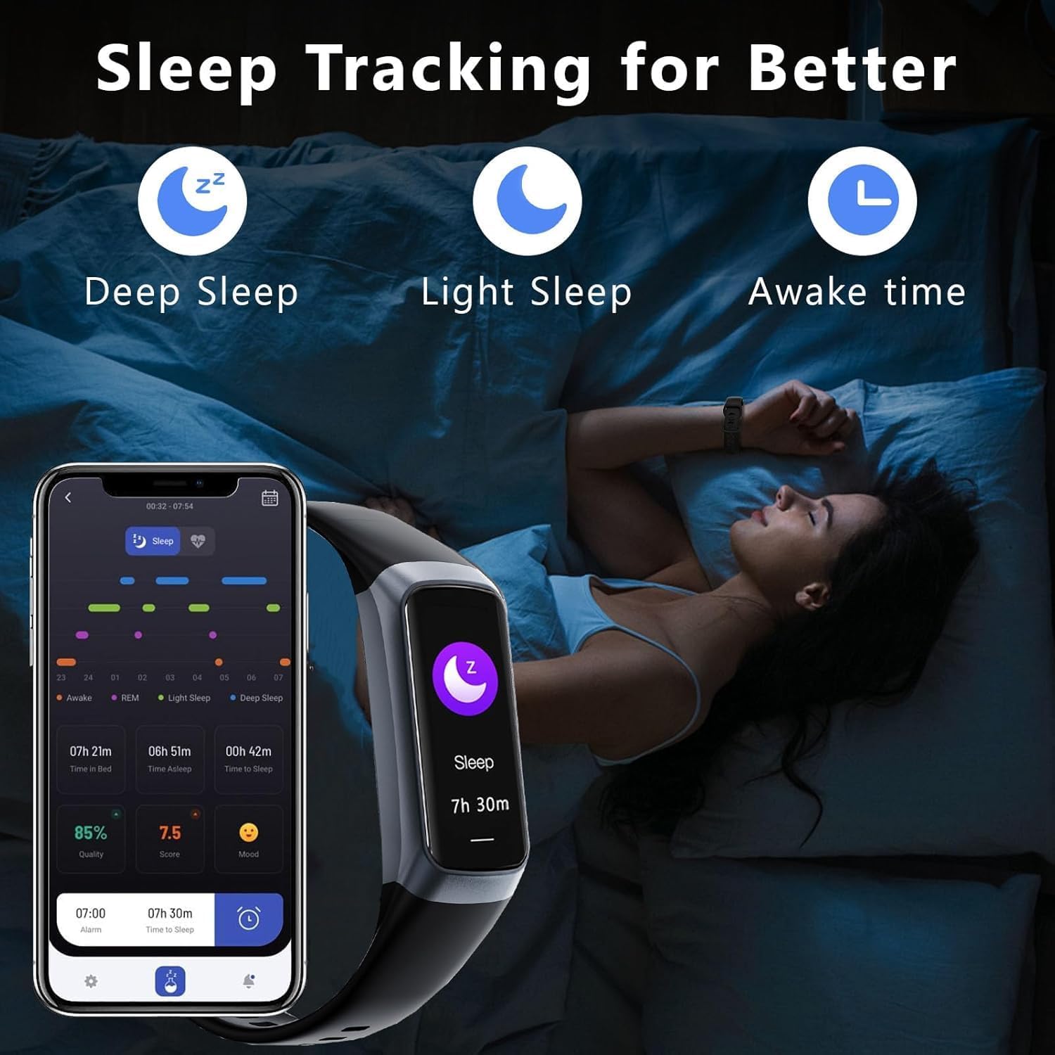 Waterproof Smart Watch,1.10'' Touch Screen, Step Counter Health Activity Tracker -  BigGreenBear.com cell phone 39.99 USD Big Green Bear