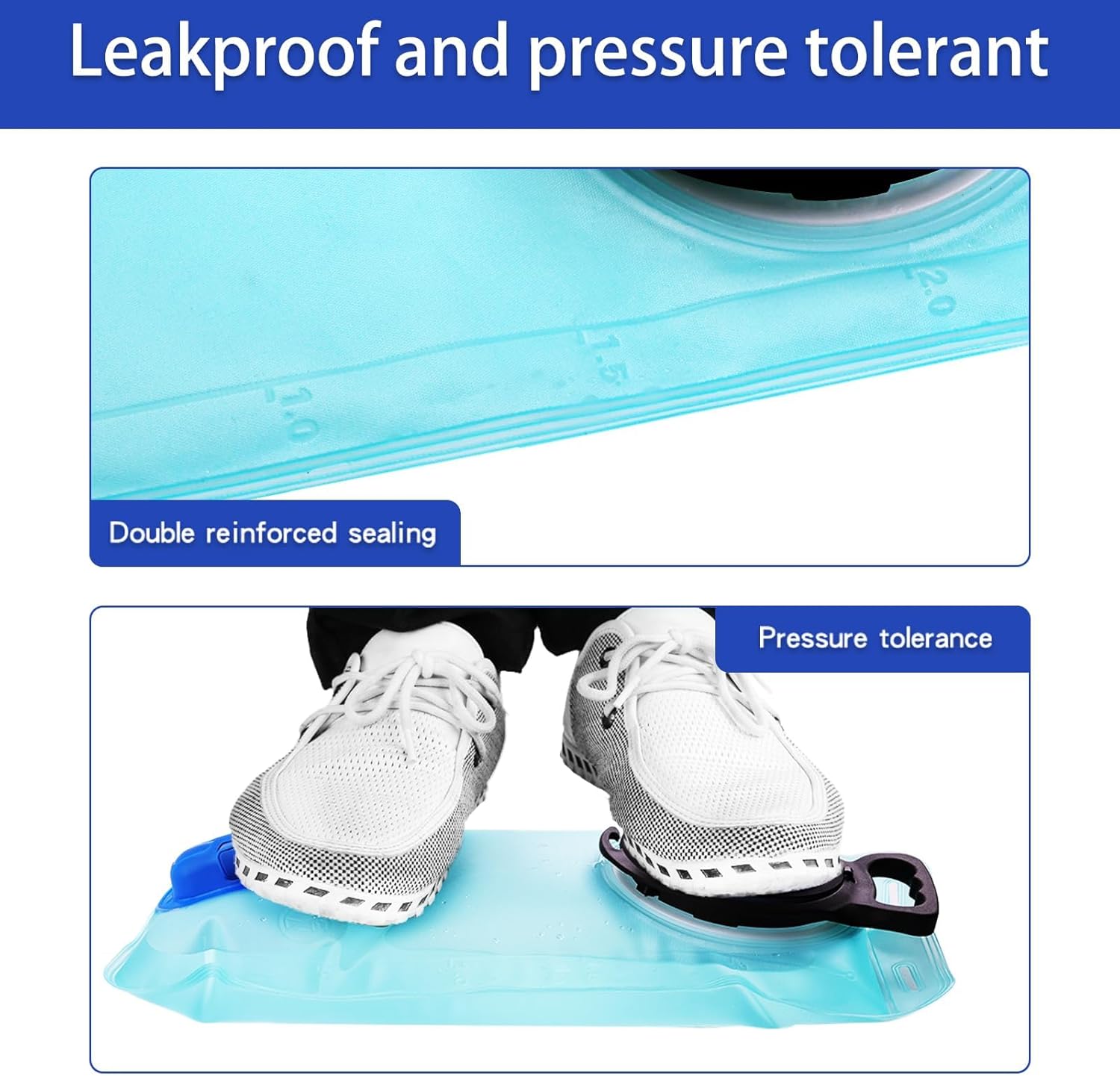 Blue Hydration Bladder: 1.5L Leak-Proof Water Reservoir Biggreenbear.com Big Green Bear