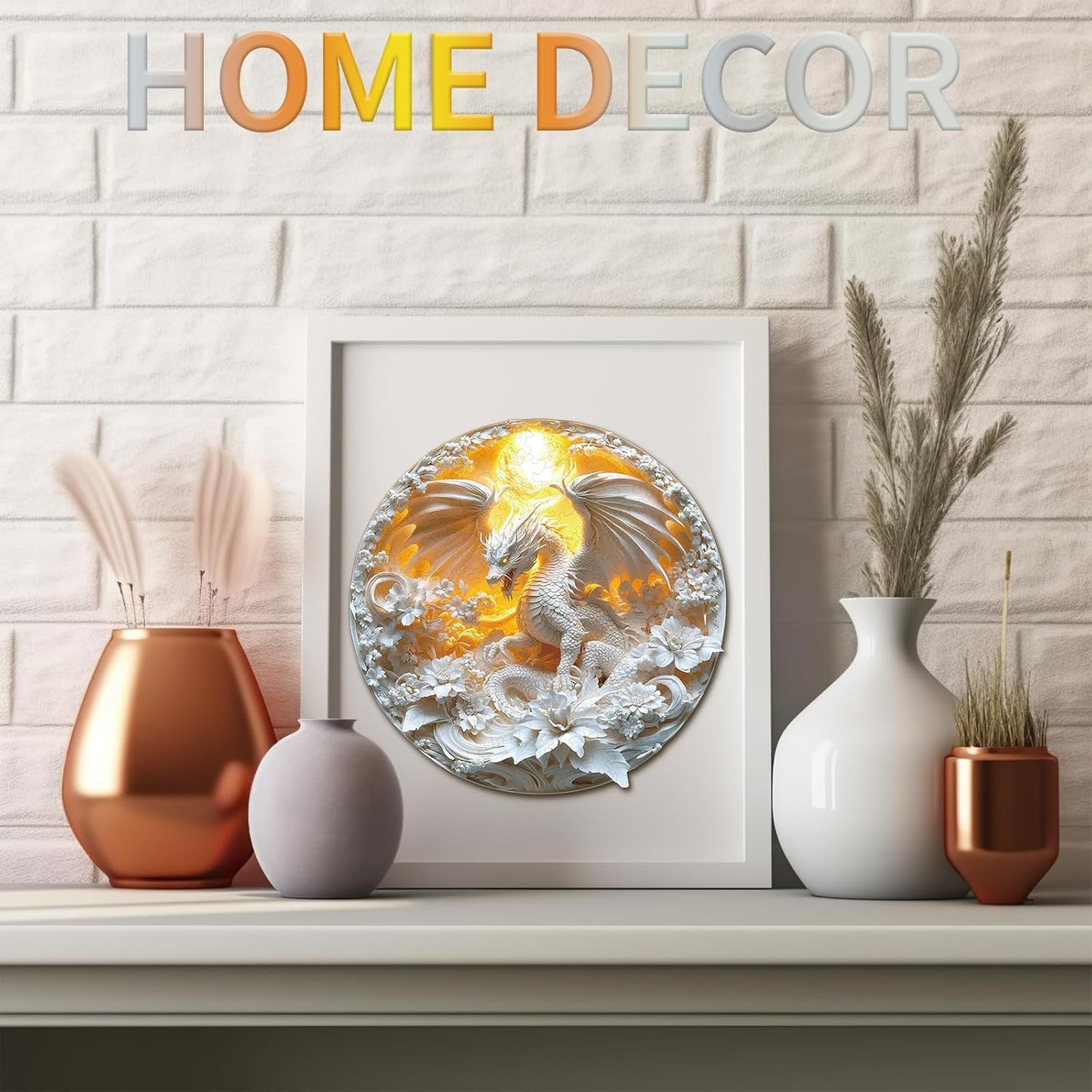 Fierce Dragon Wooden Jigsaw Puzzle Unique Fierce Dragon