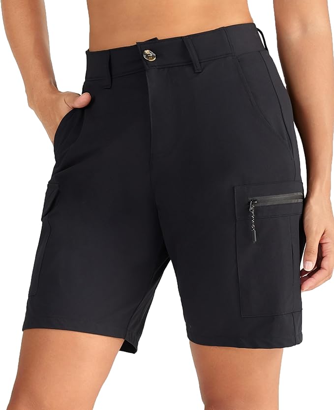 Women's 9" Quick Dry Bermuda Shorts | Hiking Cargo & Golf