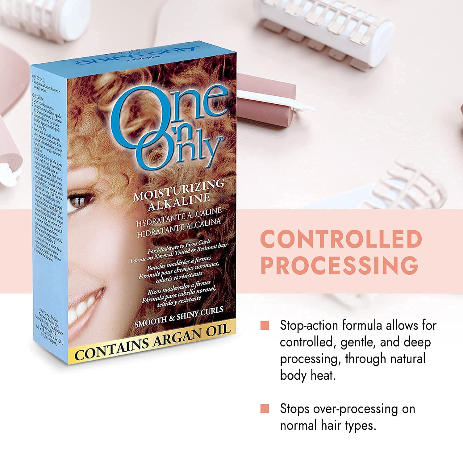 One 'N Only Alkaline Hair Perm - At Home Perm Kit with Argan Oil -  BigGreenBear.com Beauty Products 13.99 USD Big Green Bear