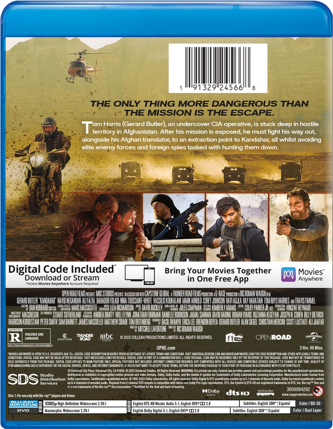 Kandahar (2023) - Blu-ray + DVD + Digital -  BigGreenBear.com Movie 14.99 USD Big Green Bear