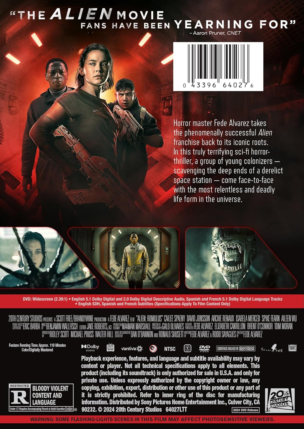 Alien: Romulus (DVD, 2024) -  BigGreenBear.com Comic 18.99 USD Big Green Bear