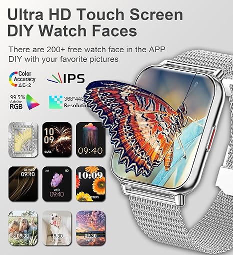 Smart Watch for Women, Answer/Make Call Smartwatch for iOS Android Phones -  BigGreenBear.com SMART WATCH 59.23