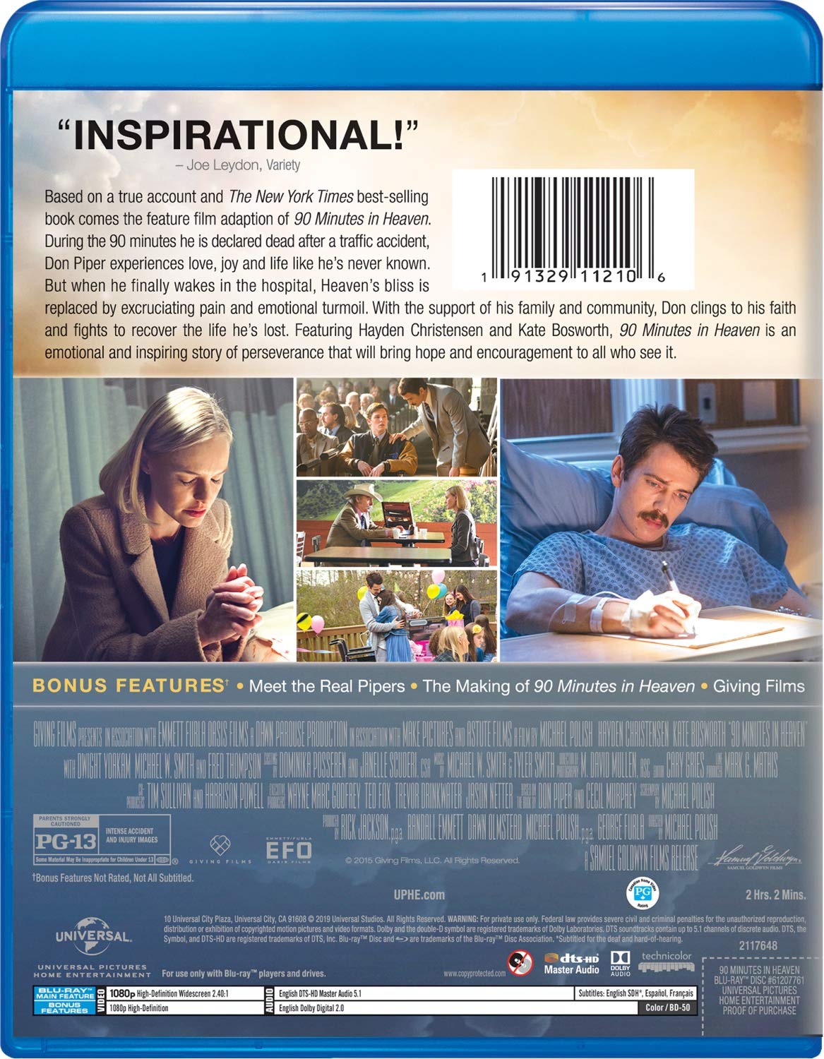 90 Minutes in Heaven [Blu-ray] -  BigGreenBear.com Movie 12.99 USD Big Green Bear