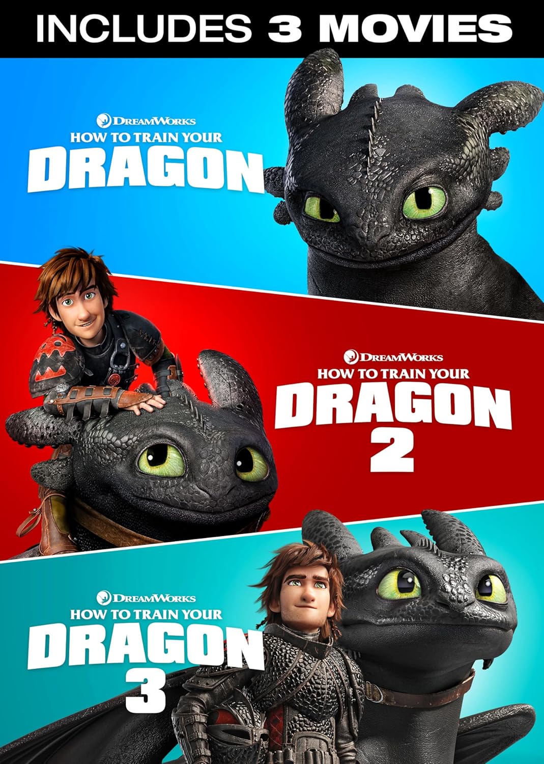 How to Train Your Dragon: 3-Movie Collection [DVD] -  BigGreenBear.com Movie 10.98 USD Big Green Bear