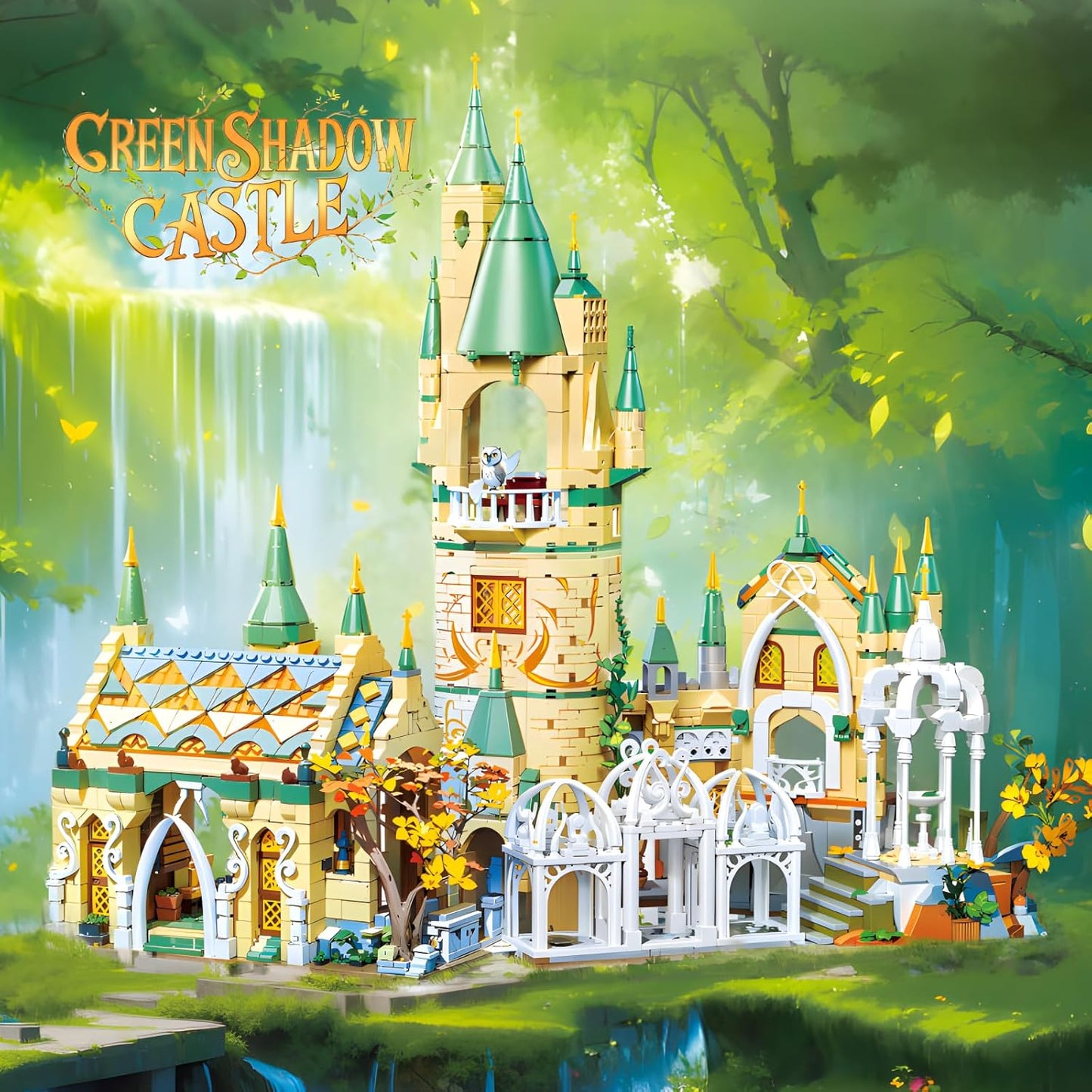 Magic Medieval Castle Architecture Building Block Sets (1555PCS) -  BigGreenBear.com Building Toys 49.99 USD Big Green Bear