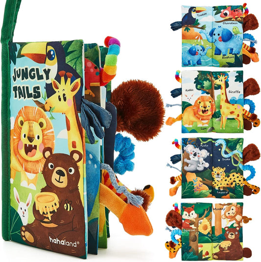 The Jungly Tails baby book 3D Tails with 10 Different Texture Baby Books