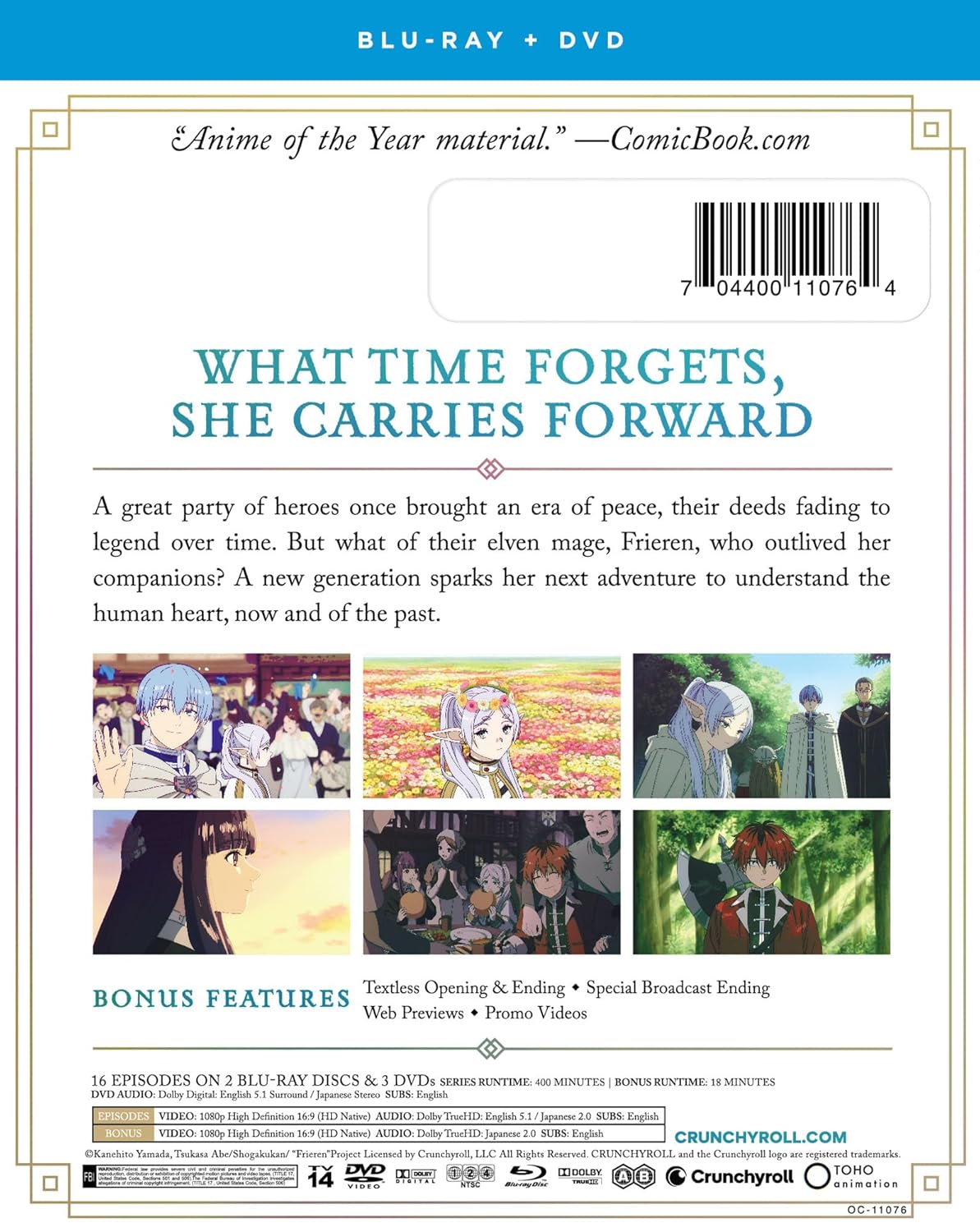 Frieren: Beyond Journey's End - Season 1 Part 1 Blu-ray & DVD -  BigGreenBear.com tv shows 39.99 USD Big Green Bear