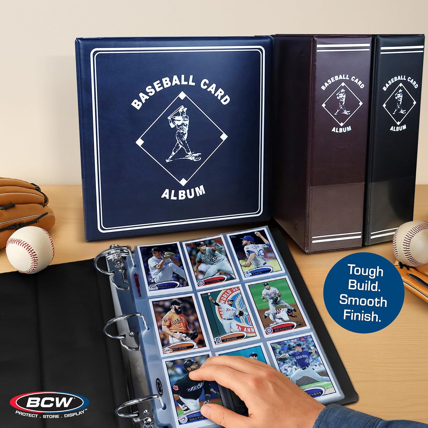 BCW Supplies 3" Baseball Album - Black | Premium Durable Binder for 90 Baseball Cards -  BigGreenBear.com Baseball cards 17.99 USD Big Green Bear