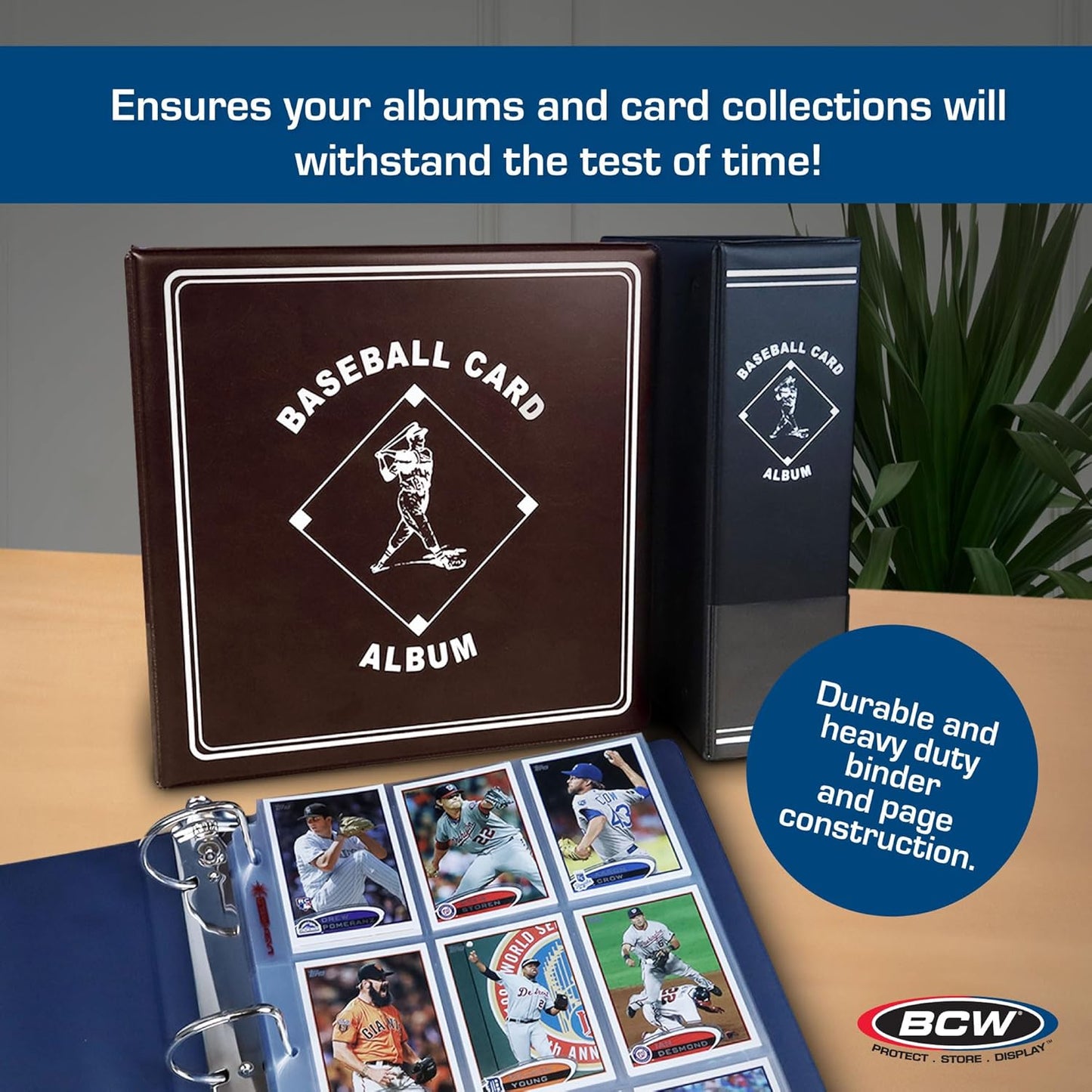BCW Supplies 3" Baseball Album - Black | Premium Durable Binder for 90 Baseball Cards -  BigGreenBear.com Baseball cards 17.99 USD Big Green Bear