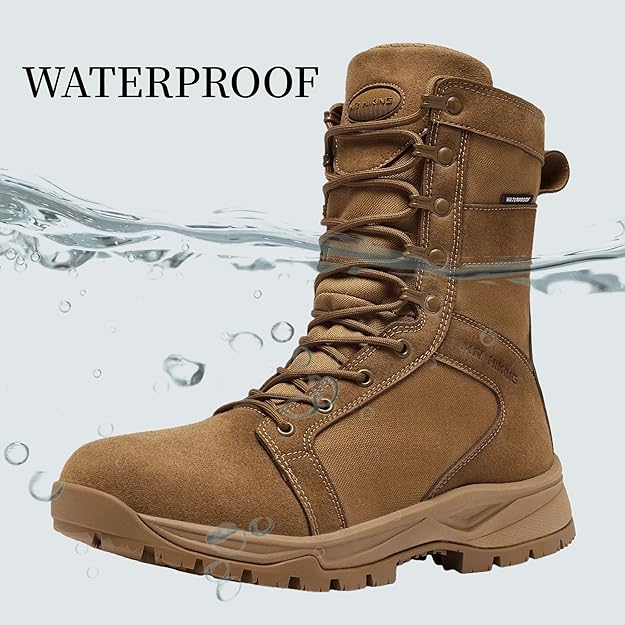 High-traction rubber outsole with non-slip tread for various outdoor terrains