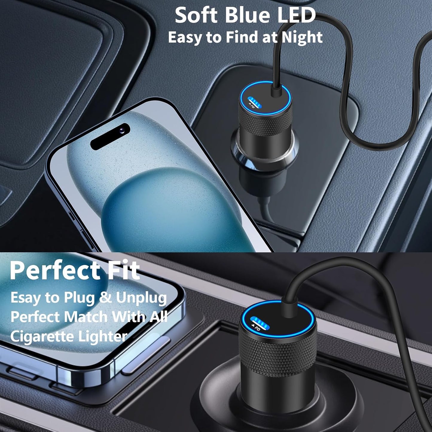 [Apple MFi Certified] Car Charger or iPhone 16/16 Pro/16 Plus/16 Pro Max/15/15 Pro/iPad -  BigGreenBear.com cell phone 7.99 USD Big Green Bear
