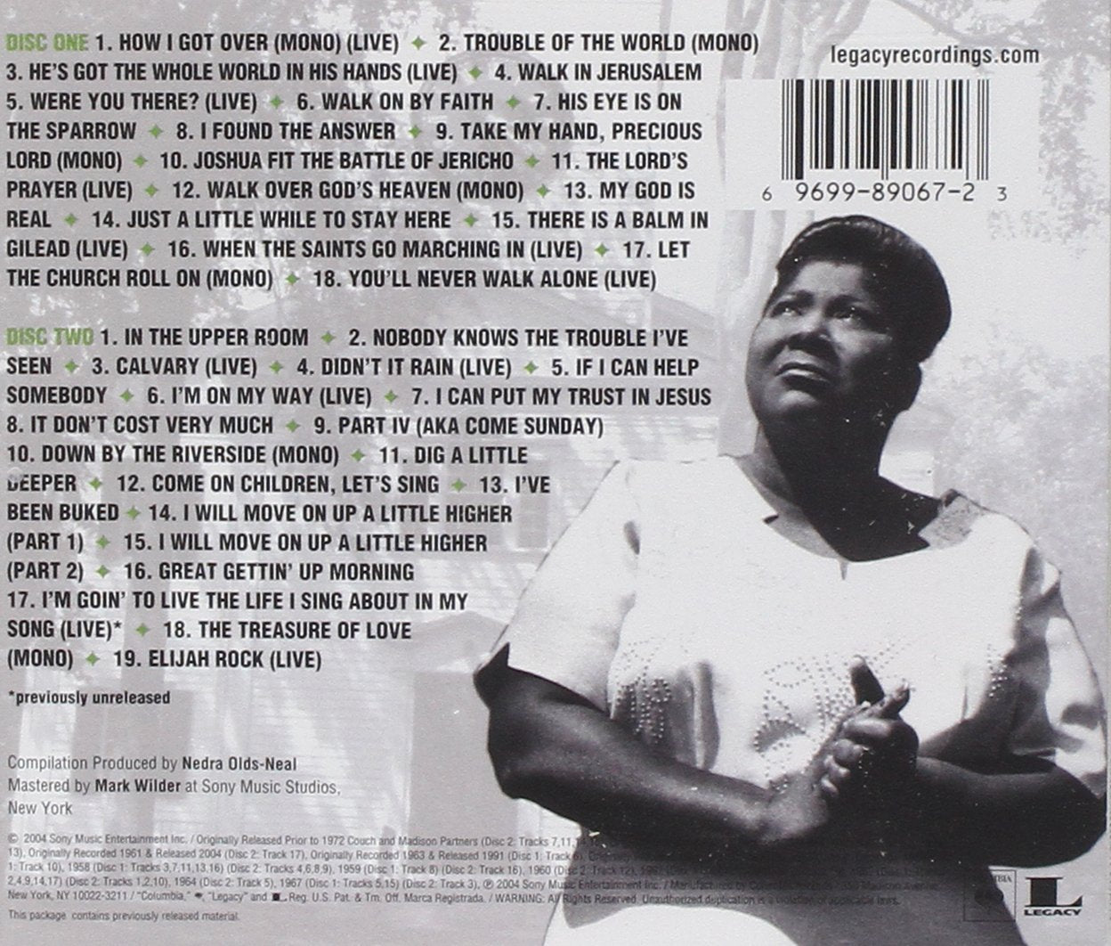 Mahalia Jackson The Essential Mahalia Jackson (CD) -  BigGreenBear.com CDs 13.99 USD Big Green Bear