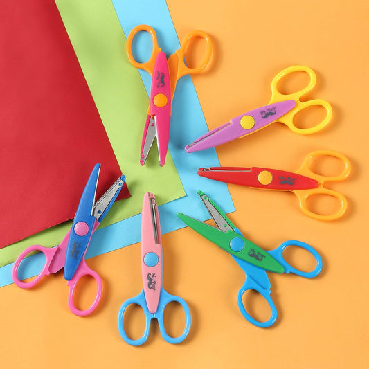 Craft Scissors - Decorative Edge, 6 Pack, Zig Zag, Scrapbooking, Fancy, Pattern, Design