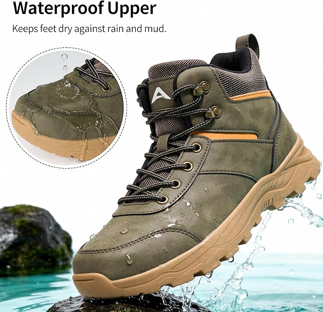 Men's Waterproof Hiking Boots | Lightweight & Slip-Resistant Biggreenbear.com Big Green Bear