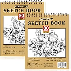 2 Pack Sketchbooks | 9"X12" | 160 Sheets