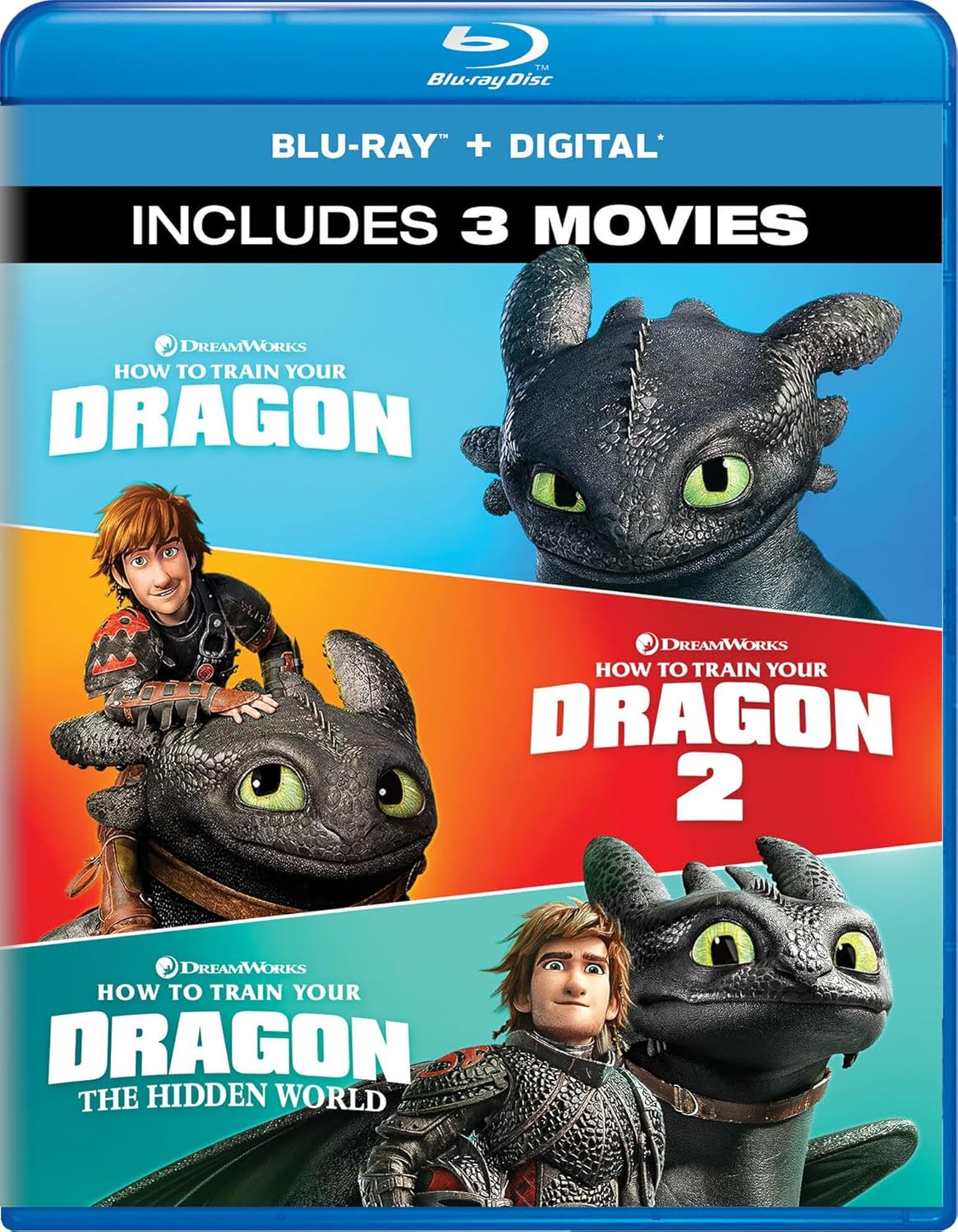 How to Train Your Dragon: 3-Movie Collection - Blu-ray + Digital -  BigGreenBear.com Movie 11.25 USD Big Green Bear