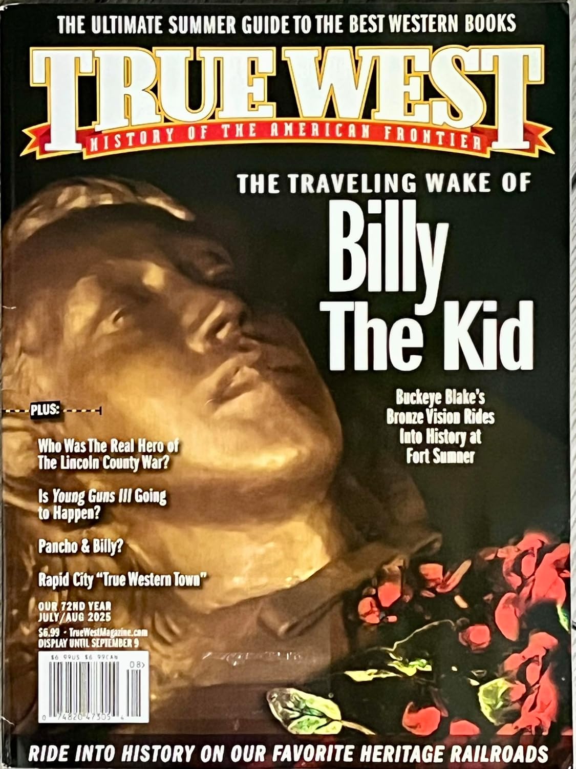True West Magazine July / August 2025 Billy the Kid -  BigGreenBear.com Magazine 12.99 USD