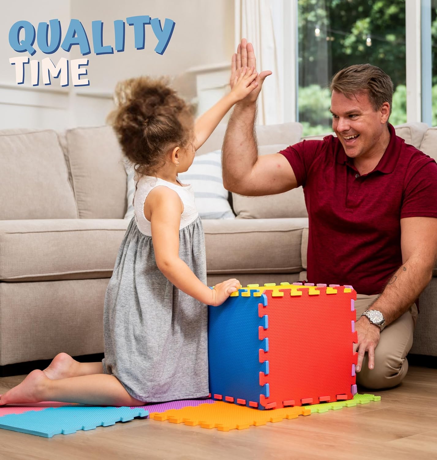 Foam Puzzle Floor Mat for Kids 12x12-16 Interlocking