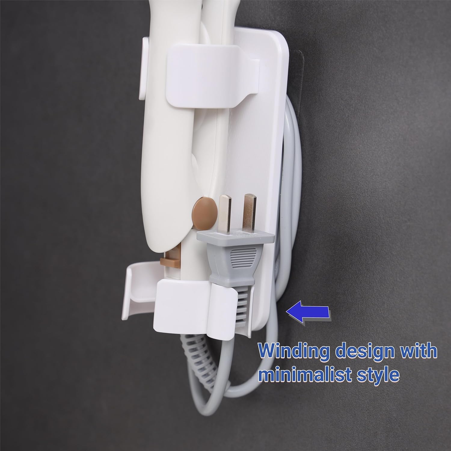 Wall-Mounted Hair Tool Organizer - Curling Iron, Straightener, and Dryer Holder -  BigGreenBear.com Beauty Products 9.99 USD Big Green Bear