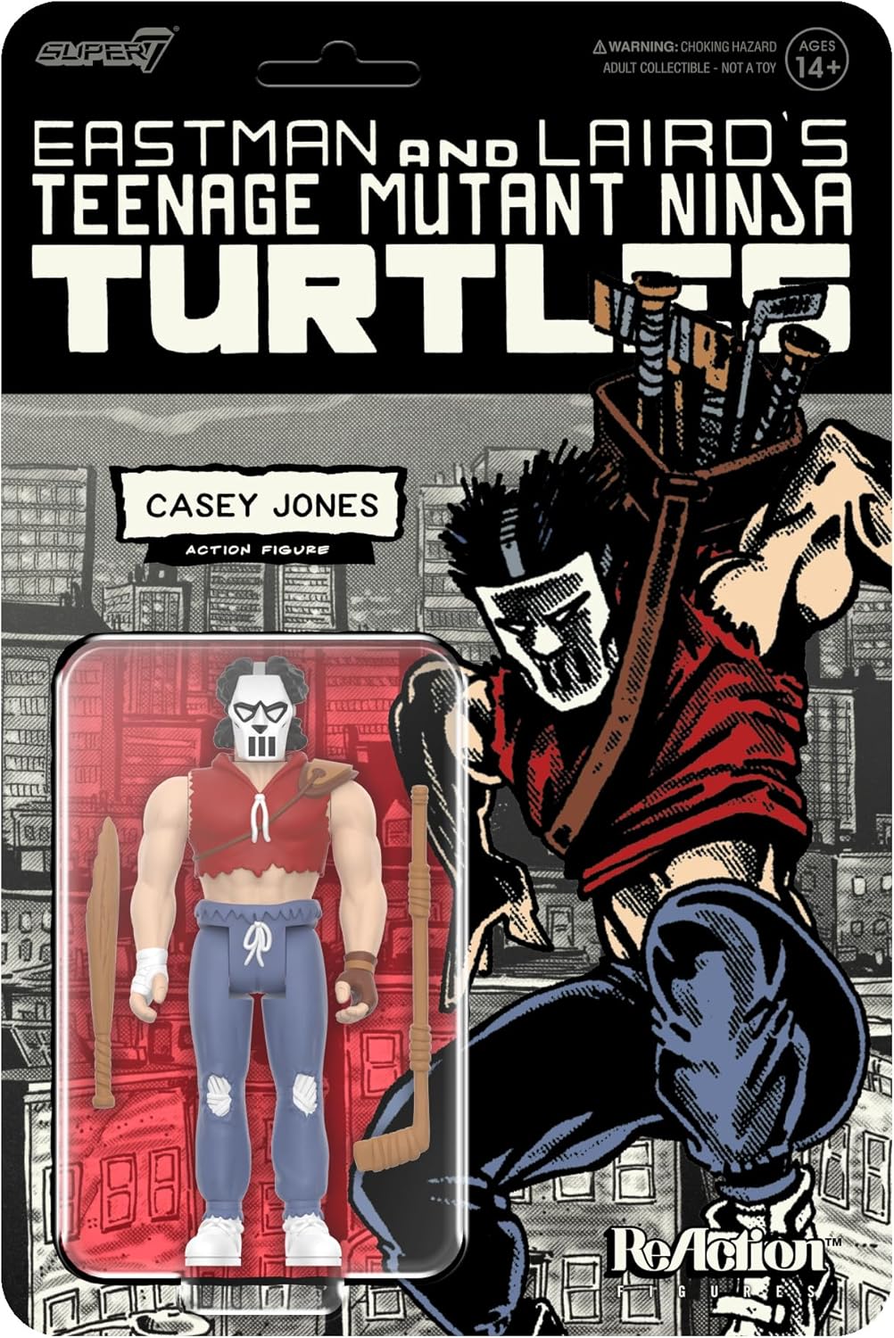 Super7 Teenage Mutant Ninja Turtles Casey Jones (Comic Color) - 3.75"