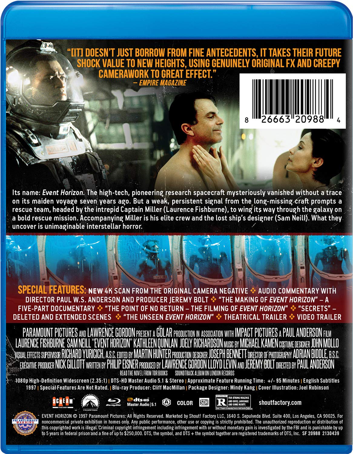 Event Horizon [Collector's Edition, Blu-ray]