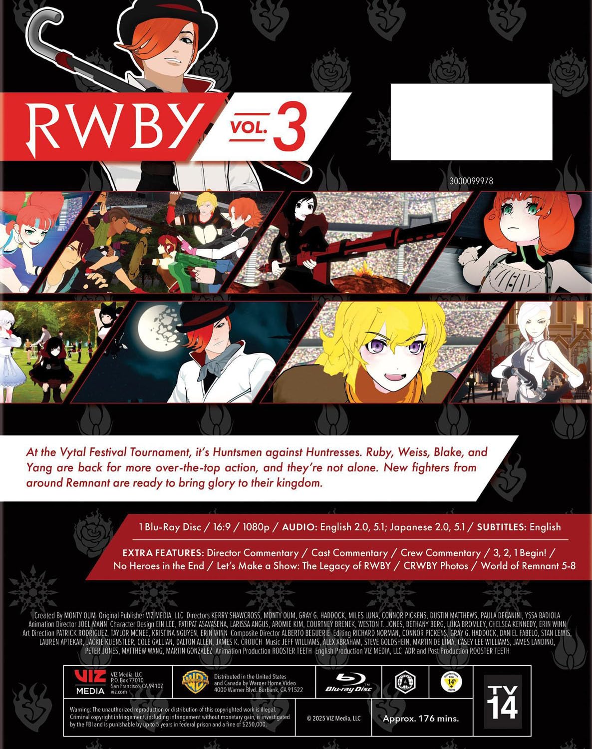 RWBY Volume 3 (Blu-ray) -  BigGreenBear.com Movie 25.99 USD Big Green Bear