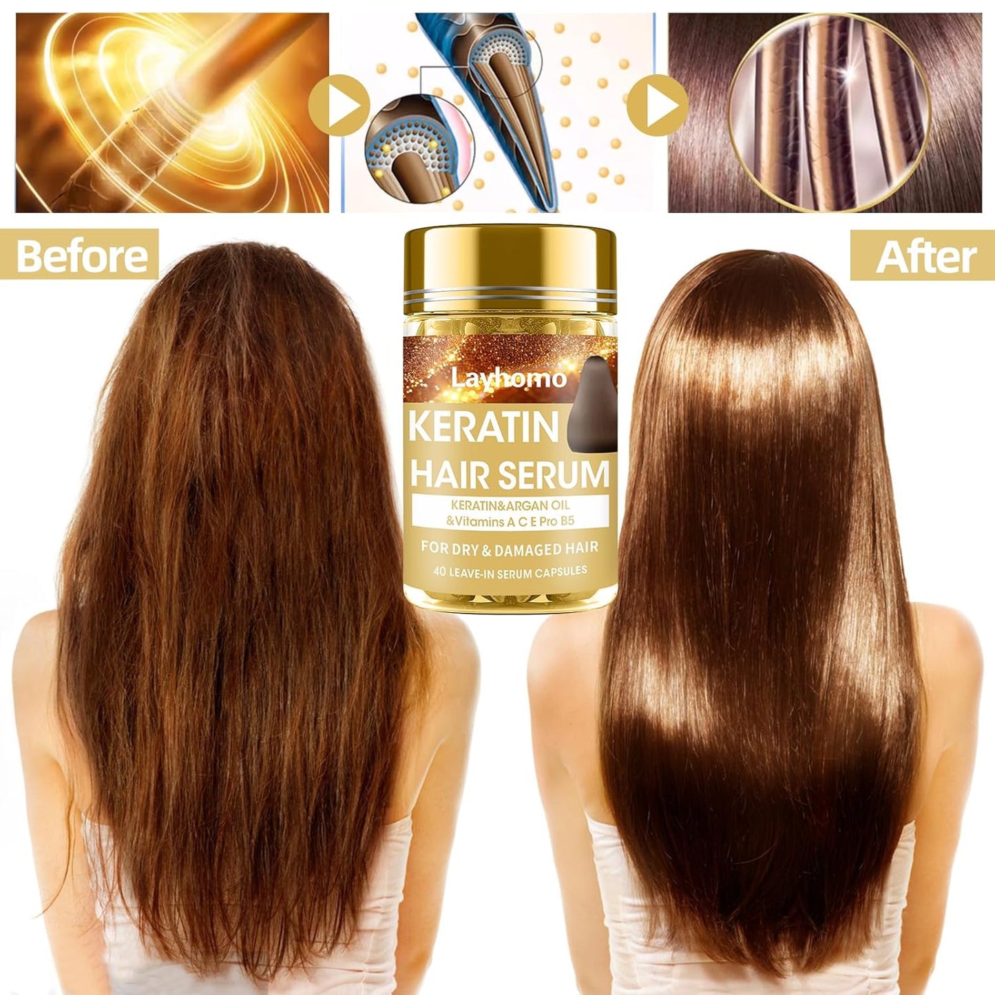 Keratin Hair Treatment Serum, Hair Treatment Oil for Dry Damaged Hair -  Big Green Bear  28.99 USD Big Green Bear