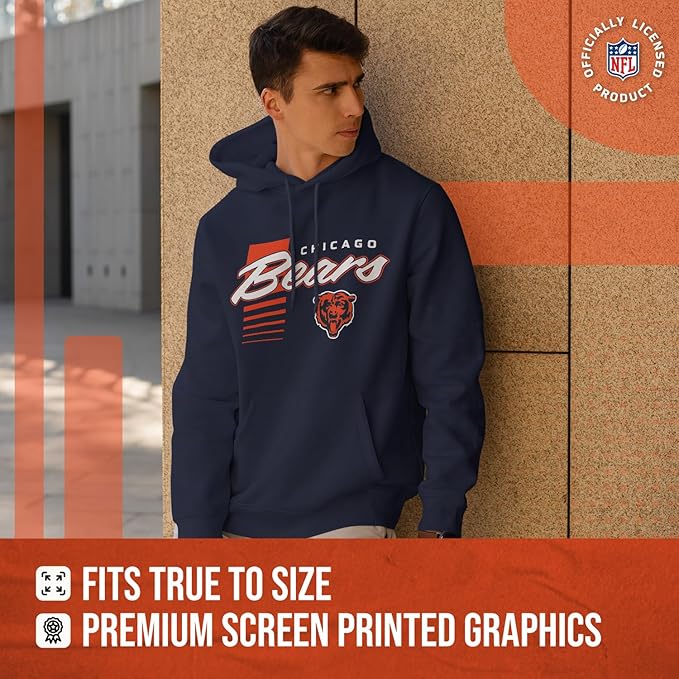 Chicago Bears Ultra Soft Fleece Hooded Sweatshirt, Officially Licensed Football -  BigGreenBear.com clothing 0.00 USD Big Green Bear