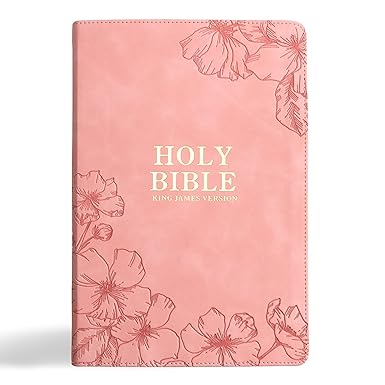 KJV Holy Bible, Soft Pink Leather