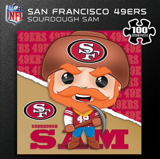 Sourdough Sam - San Francisco 49ers Mascot 100 Piece Jigsaw Puzzle -  BigGreenBear.com puzzles 14.65 USD Big Green Bear