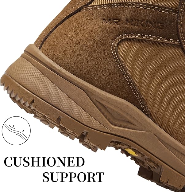 Shock-absorbing cushion support insole for fatigue-free wear in tactical combat boots