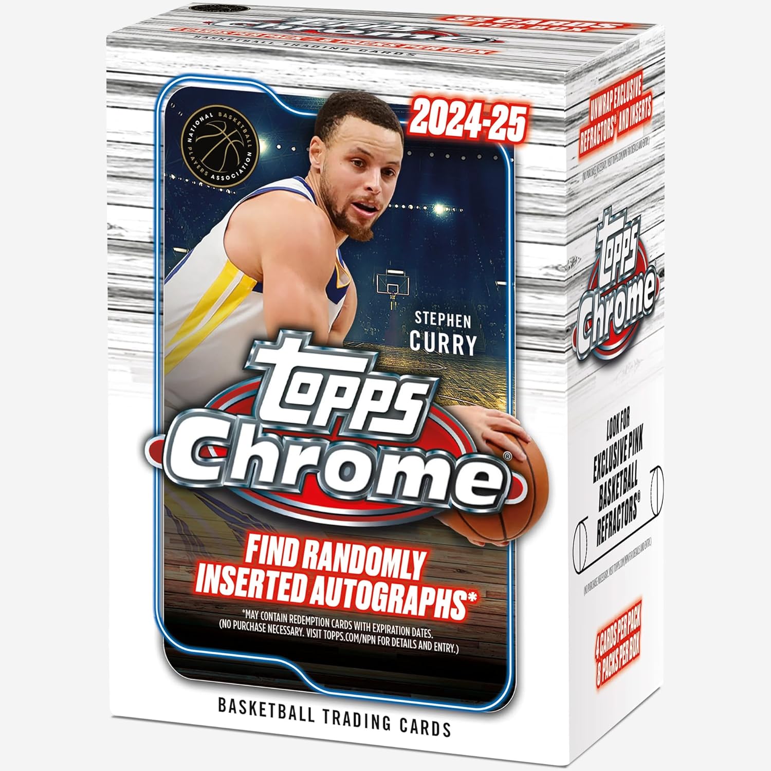 2024-25 TOPPS CHROME BASKETBALL FACTORY SEALED BLASTER BOX **8 PACKS** -  BigGreenBear.com Basketball cards 22.99 USD