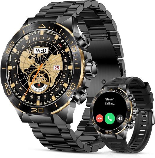 Smart Watch for Men Answer/Make Call for Android iPhone, 1.43" AMOLED HD Screen -  BigGreenBear.com SMART WATCH 179.99