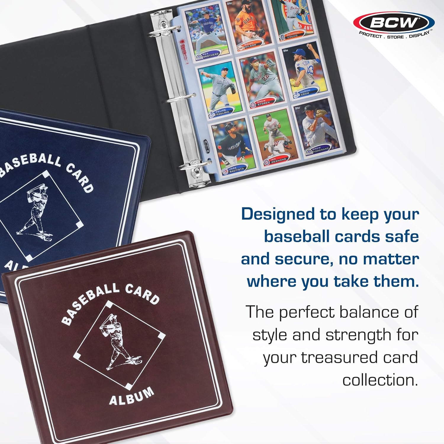 BCW Supplies 3" Baseball Album - Black | Premium Durable Binder for 90 Baseball Cards -  BigGreenBear.com Baseball cards 17.99 USD Big Green Bear