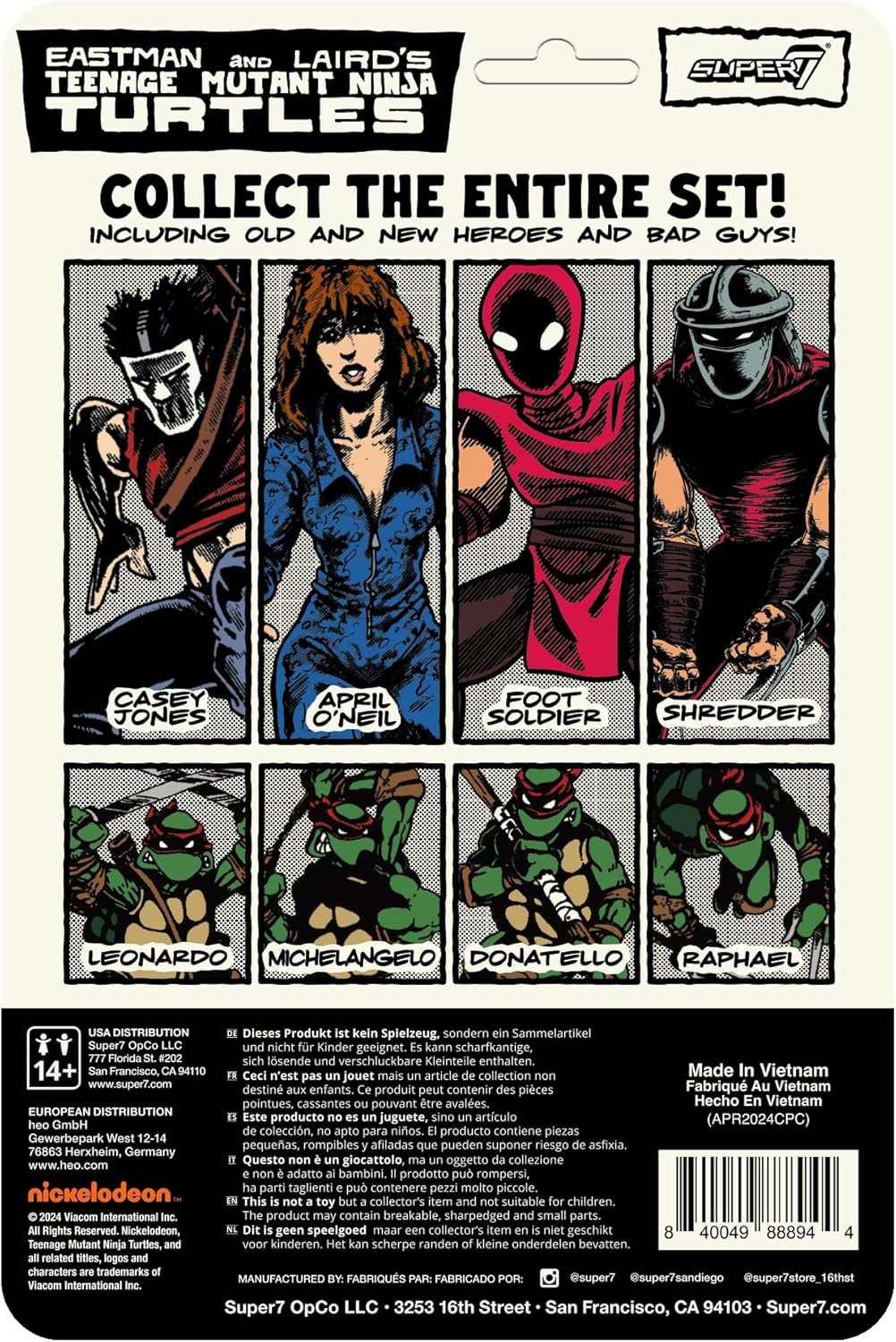 Super7 Teenage Mutant Ninja Turtles Casey Jones (Comic Color) - 3.75"