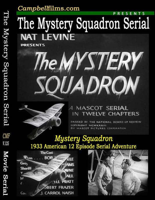 Mystery Squadron, Old Films 1933 12 Chapter Movie Serial 2 Disc set DVD -  BigGreenBear.com Movie 12.99 USD Big Green Bear