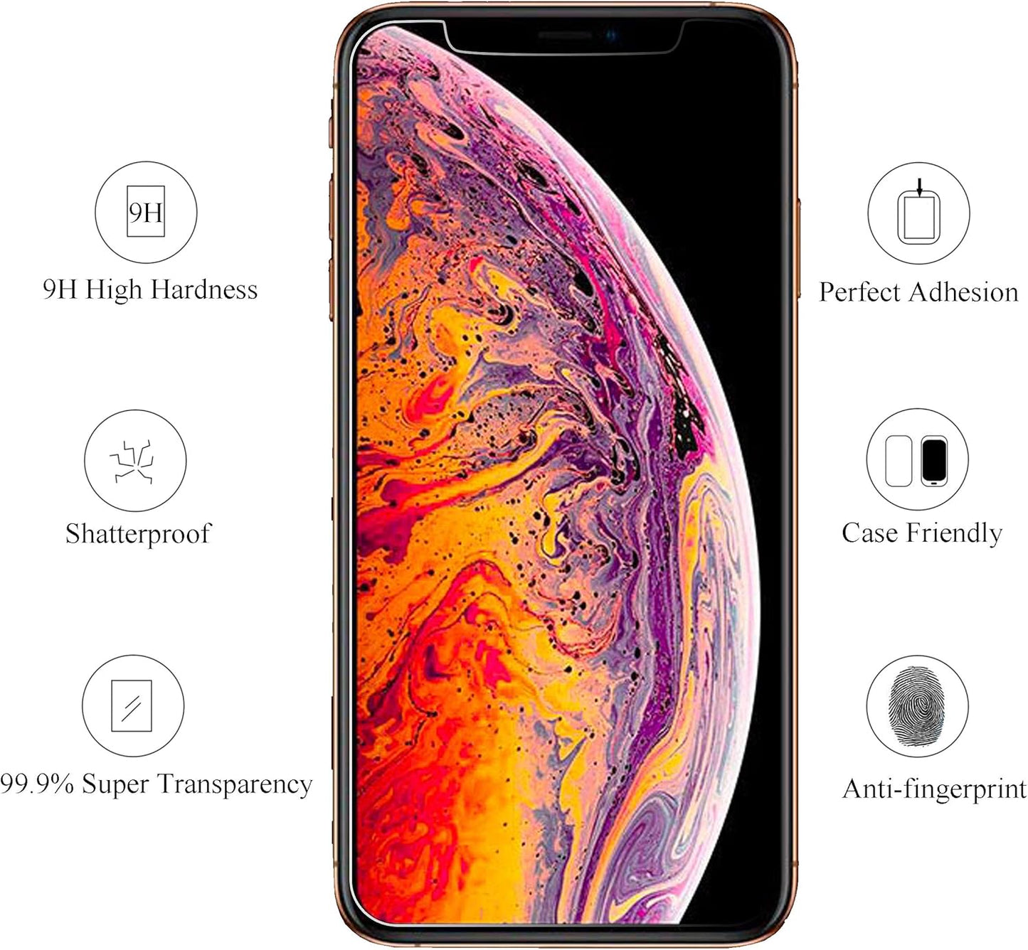 3 Pack  Screen Protector for iPhone 11 Pro Max/iPhone Xs Max -  BigGreenBear.com