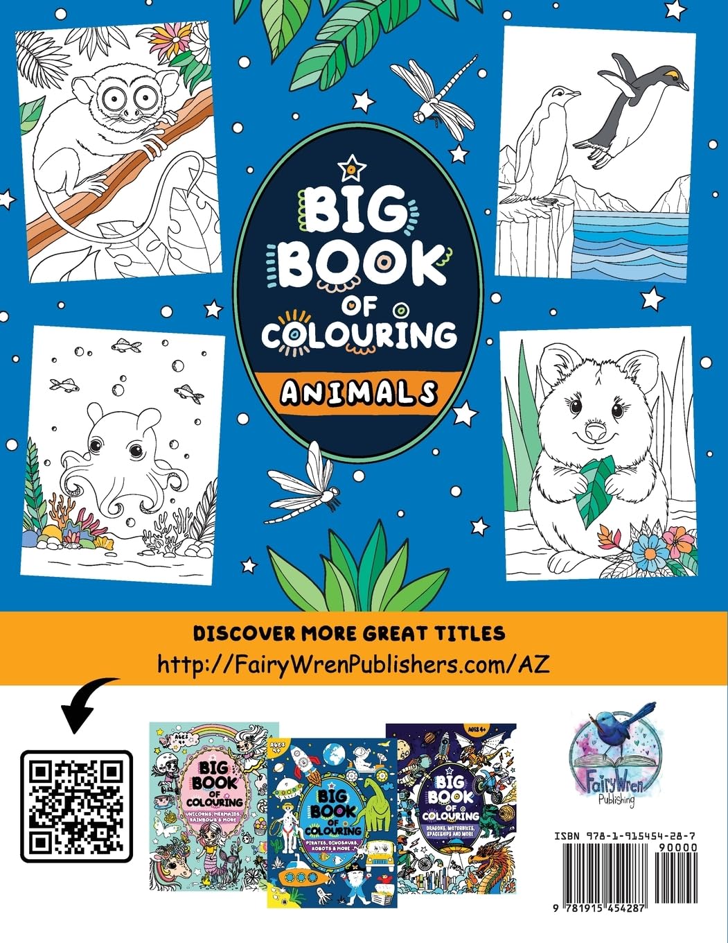 Big Book of Colouring: Animals: For Children Ages 4+ -  BigGreenBear.com Book 7.99 USD Big Green Bear