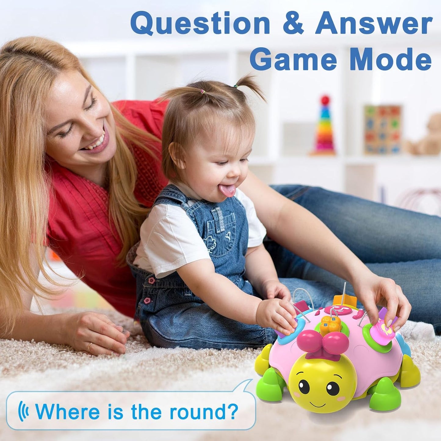 Baby Musical Ladybug Crawling Toys with Light-up Music -  BigGreenBear.com BABY TOYS 39.99 USD Big Green Bear