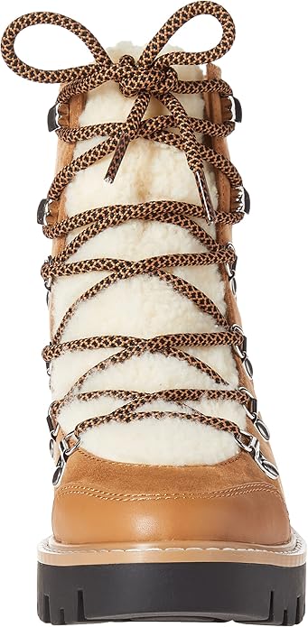 Women's Caleb Shearling Hiking Boot Hi-Top Dark Tan -  BigGreenBear.com clothing 89.99 USD Big Green Bear