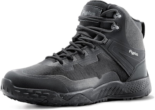 Men's Waterproof Military Tactical Boots in Black - Big Green Bear