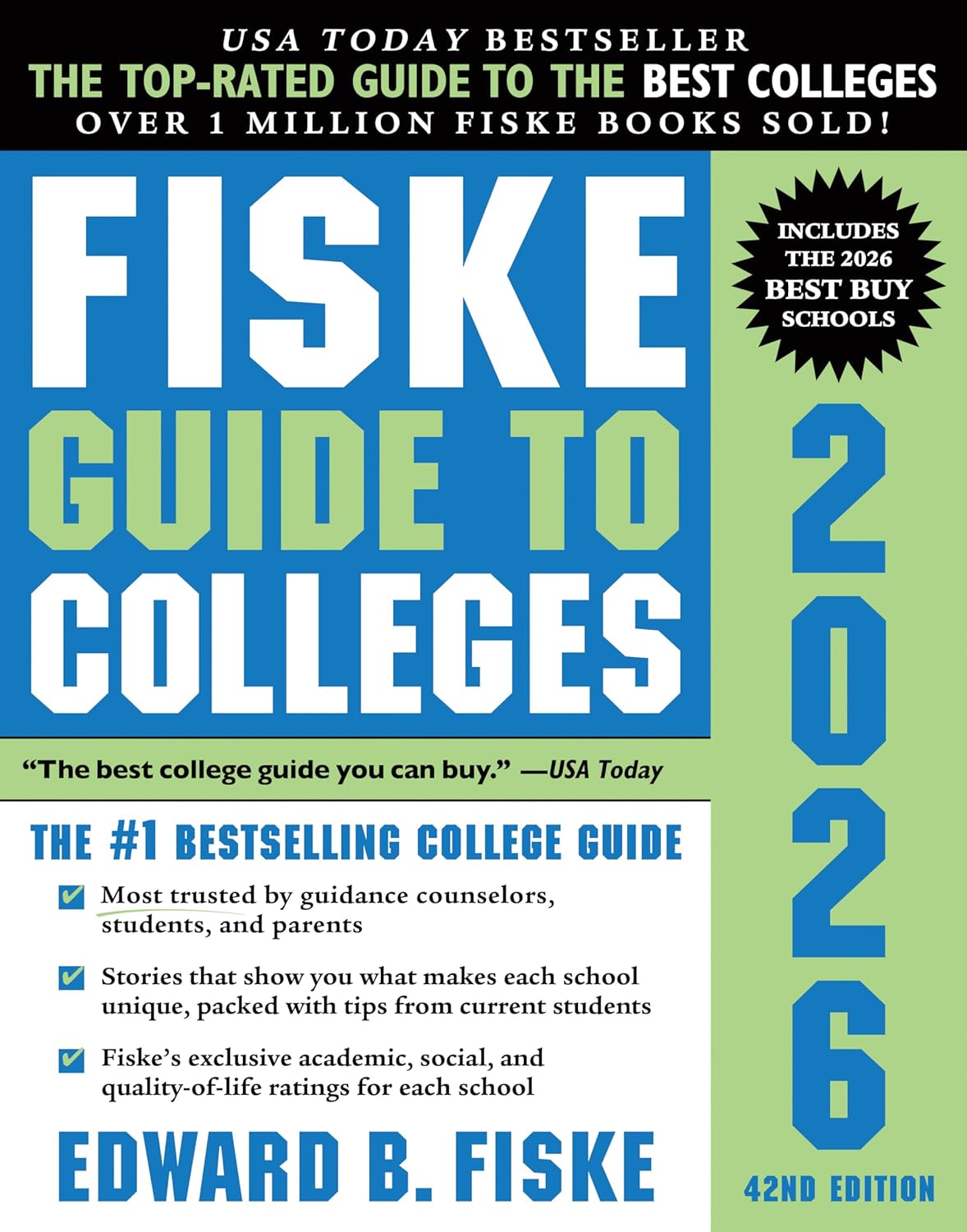 Fiske Guide to Colleges 2026 Spiral-bound
