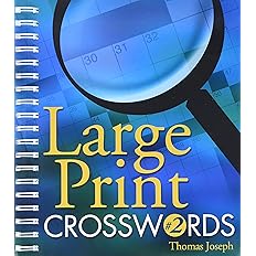 Large Print Crosswords #2 Spiral-bound – Large Print